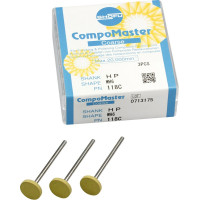 CompoMaster, kompozit polírozó, durva, WH6, HP, 3 darab