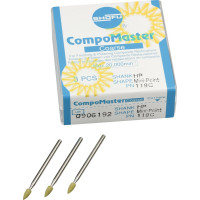 CompoMaster, kompozit polírozó, durva, minicsúcs, HP, 3 darab