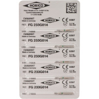 Diamant FG 233, gyémántcsiszoló, zöld, ISO 014, 5 darab