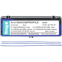 S-U-Wachsprofile Packung 25 g Wachsprofile rund, 0,9 mm S-U-Wachsprofile Packung 25 g Wachsprofile rund, 0,9 mm