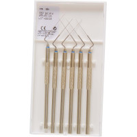 Hedström reszelő (22 mm) (ISO 30), fogantyú egyik végen - Fém ISO 30 sterilizálható, ISO színkódolt, Nemesacél, 22 mm, 6 darab