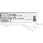 VITA Silberprobe - Set 6 Keramikmulden weiß, 3 Silberdrähte 70 mm, 1 Anleitung - B230