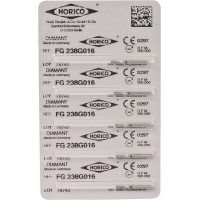 Diamant FG 238, gyémántcsiszoló, zöld, ISO 016, 5 darab Diamant FG 238, gyémántcsiszoló, zöld, ISO 016, 5 darab