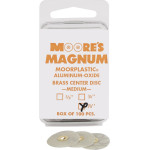 MAGNUM MOORPLASTIC Scheiben - Packung 100 Stück Aluminiumoxid Belag, grob, Ø 16 mm - 41872