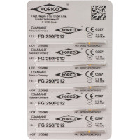 Diamant FG 250, gyémántcsiszoló, sárga, ISO 012, 5 darab