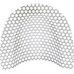 Verstärkungsgitter - Packung 5 Stück unvergoldet, Stärke 0,4 mm - 2350004