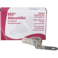 KKD® Abformlöffel Abdrucknahme - 1 db, felső bal, alsó jobb, perforált, Nr. 0 - 244
