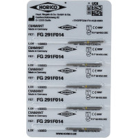 Diamant FG 291, gyémántcsiszoló, fehér, ISO 014, 5 darab Diamant FG 291, gyémántcsiszoló, fehér, ISO 014, 5 darab