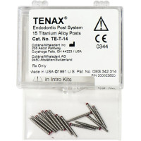 TENAX® Titanstifte - 15 darabos csomag, Ø 1,4 mm piros - TET14