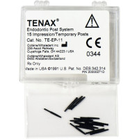TENAX® Abdruck-/Temporäre Stifte - 15 darabos csomag, Ø 1,1 mm fekete - TEEP11