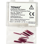 TENAX® Abdruck-/Temporäre Stifte - 15 darabos csomag, Ø 1,4 mm piros - TEEP14