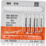 Diamanten 869, gyémántcsiszoló, kék, ISO 014, FG, 5 darab