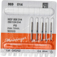 Diamanten 869, gyémántcsiszoló, kék, ISO 014, FG, 5 darab
