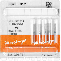 Diamanten 837L, gyémántcsiszoló, kék, ISO 012, FG, 5 darab