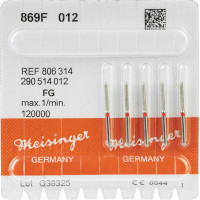Diamanten 869, gyémántcsiszoló, piros, ISO 012, FG, 5 darab
