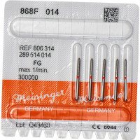 Diamanten 868, gyémántcsiszoló, piros, ISO 014, FG, 5 darab