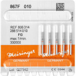 Diamanten 867, gyémántcsiszoló, piros, ISO 010, FG, 5 darab