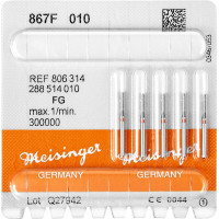 Diamanten 867, gyémántcsiszoló, piros, ISO 010, FG, 5 darab