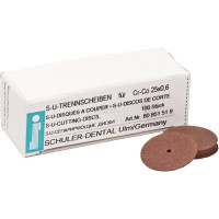 Szeparáló korongok (851), szereletlen ISO 250 barna, 0,6 mm, 100 darab