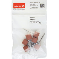 Kónuszpolírozó (49), Kézidarab (HP, Ø 2,35 mm, ISO 104, 44,5 mm) ISO 140 Henger, barna, Szilíciumkarbid- Szilikon, 5.000 f/p, 6 darab