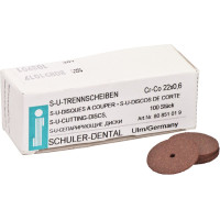 Szeparáló korongok (851), szereletlen ISO 220 barna, 0,6 mm, 100 darab