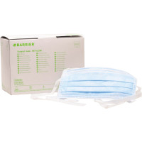 BARRIER® OP-Maske Standard - Packung 60 Stück blau, Bindebänder extra lang, geringer Atemwiderstand