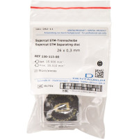 Supercut STM (113), Szeparáló korongok, szereletlen ISO 260 sárga, 0,3 mm, 20 darab