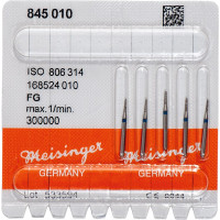 Diamanten 845, gyémántcsiszoló, kék, ISO 010, FG, 5 darab
