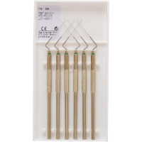 Hedström reszelő (22 mm) (ISO 35), fogantyú egyik végen - Fém ISO 35 sterilizálható, ISO színkódolt, Nemesacél, 22 mm, 6 darab