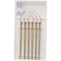 Hedström reszelő (22 mm) (ISO 40), fogantyú egyik végen - Fém ISO 40 sterilizálható, ISO színkódolt, Nemesacél, 22 mm, 6 darab