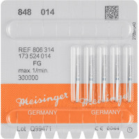 Diamanten 848, gyémántcsiszoló, kék, ISO 014, FG, 5 darab