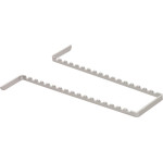 Norm-Tray Aluminium - 1 db, Normtrayeinsatz für 17 Instrumente - 207003