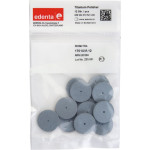 Polírozó (Fém), szereletlen ISO 220 Korong, szürke, Szilíciumkarbid- Szilikon, 3 mm, 12 darab