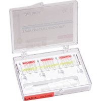 Twin Luscent Anchors® Wurzelstifte - Packung 15 Stück Größe M, rot, 15 Stumpfaufbauhülsen - LUT-M15