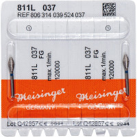 Diamanten 811L, gyémántcsiszoló, fekete, ISO 037, FG, 2 darab