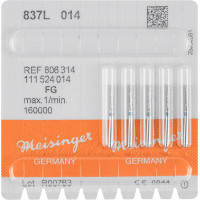 Diamanten 837L, gyémántcsiszoló, kék, ISO 016, FG, 5 darab
