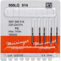 Diamanten 808L, gyémántcsiszoló, zöld, ISO 014, FG, 5 darab