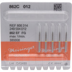 Diamanten 862 Packung 5 Diamanten gelb ISO 012, FG