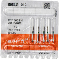 Diamanten 808L, gyémántcsiszoló, zöld, ISO 012, FG, 5 darab