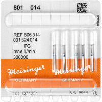 Diamanten 801, gyémántcsiszoló, kék, ISO 014, FG, 5 darab