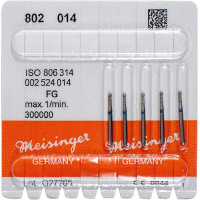 Diamanten 802, gyémántcsiszoló, kék, ISO 014, FG, 5 darab