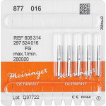 Diamanten 877, gyémántcsiszoló, kék, ISO 016, FG, 5 darab