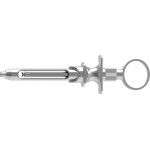 Zylinderampullenspritze - 1 db, nemesacél, Rozsdamentes, mit Aspirationshaken, 1,8 ml - 1950-RS