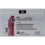 Guttaperchaspitzen farbig, 10 darab, ISO 080 Guttaperchaspitzen farbig, 10 darab, ISO 080