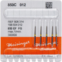 Diamanten 850, gyémántcsiszoló, sárga, ISO 012, FG, 5 darab