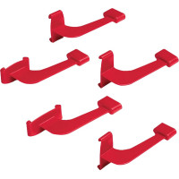 XCP (2) (H) (Bitewing), Röntgenfilm-tartó, horizontális, piros, Műanyag, 6 darab