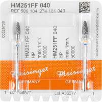 HM-Fräser, (frézer), 251FF, kék, narancs, ISO 040, HP, 2 darab