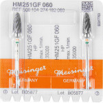 HM-Fräser, (frézer), 251GF, zöld, narancs, ISO 060, HP, 2 darab