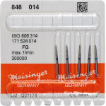 Diamanten 846, gyémántcsiszoló, kék, ISO 014, FG, 5 darab