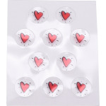 Képek fogszabályozó készülékbe (Heart), 20 darab